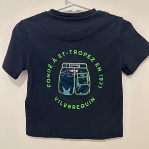 Kids- Vilebrequin Navy Blue Short Sleeve T-Shirt